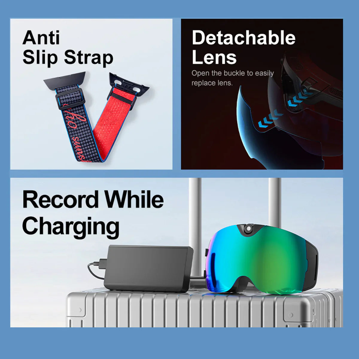4K UHD SKI GOGGLES