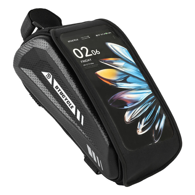 🚴‍♂️40% OFF!📱Water-Resistant Large Capacity Bicycle Bag – Touch-Sensitive Phone Pouch, Slim Top-Tube Design & Dual Zippers🌧️